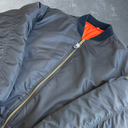 1988 Marine Bulldogs Reversible Bomber Jacket [L] - Black x Orange