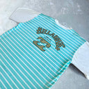 1980’s Billabong Striped Surf Tee [XL] - Turquoise