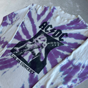 1990’s AC/DC Band Tie-Dye Longsleeve Tee [XL] - Purple x White