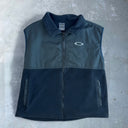 Vintage Oakley Software Fleece Zip Vest [XL] – Black