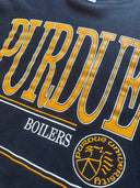80s Purdue university black faded -Crewneck- size Large