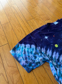 1992 liquid blue outer space planet tee - Size XL - Made in USA -