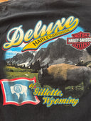 Y2K FAT BOY HARLEY DAVIDSON BIKER TEE - Size Medium - Gillette, Wyoming