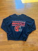 80s Champion Blue Bar -Cincinnati Bengals  - Crewneck - Size XL