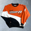 1990’s Tony Stewart NASCAR Crewneck Sweatshirt [L] - Black x Orange