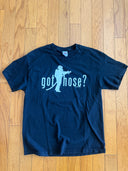 Y2K GOT HOSE? - FIREMAN PARODY TEE - SIZE LARGE