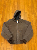 1999 faded Mocha Brown Carhartt Jacket -JO6CHT MODEL - Size xL
