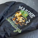 1988 Marine Bulldogs Reversible Bomber Jacket [L] - Black x Orange