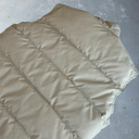 True Vintage Stern’s Puffer Vest [L] - White x Green x DOWN FILLED Reversable