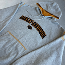 Y2K Harley Davidson Spellout Hoodie [L] - Grey