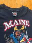 1987 Harley Davidson - Moose life in the slow lane - Maine - Size Large - single stitched
