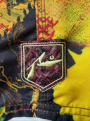 1990’s Rusty Surfboards Reggae Pattern Board Shorts [36”] - Black c Red x Yellow