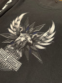 90s Harley Davidson thermal long sleeve - Size medium- crazy eagle hit