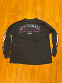1999 HARLEY DAVIDSON -STURGIS RALLEY AMERICAN FLAG SLEEBE HITS - FADED - Size large