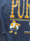 80s Purdue university black faded -Crewneck- size Large