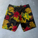 1990’s Rusty Surfboards Reggae Pattern Board Shorts [36”] - Black c Red x Yellow