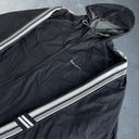 Vintage Rusty Surfboards Heavy Hooded Lined Windbreaker [XL] - Black