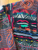 90s Coogie cardigan- Crazy bandanna design - size Large - MADE IN AUSTRALIA