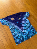 1992 liquid blue outer space planet tee - Size XL - Made in USA -