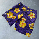 Y2K Floral Skull Billabong Board Shorts [36”] - Purple