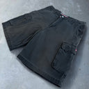 Vintage Quiksilver Black Cargo Shorts [36] - Black