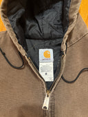 1999 faded Mocha Brown Carhartt Jacket -JO6CHT MODEL - Size xL