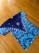 1992 liquid blue outer space planet tee - Size XL - Made in USA -