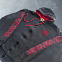 Y2K West Coast Choppers Jesse James Cross Zip-Up Hoodie [L] - Black