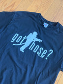 Y2K GOT HOSE? - FIREMAN PARODY TEE - SIZE LARGE