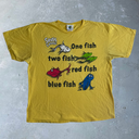 1990’s Dr Seuss One Fish Two Fish Tee [XL] - Yellow