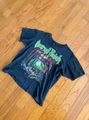 90s SACRED REICH - CRIMES AGAINST HUMANITY - SIZE LARGE - BOXY- SMOKED OUT