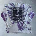 1990’s AC/DC Band Tie-Dye Longsleeve Tee [XL] - Purple x White