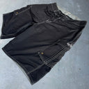 Vintage Quiksilver Block-Color Boardshorts [33] - Black