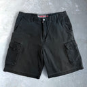 Vintage Quiksilver Black Cargo Shorts [36] - Black