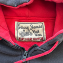 Y2K West Coast Choppers Jesse James Cross Zip-Up Hoodie [L] - Black