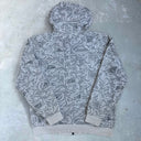 Vintage Quiksilver All-Over Print Zip Hoodie [L] – Grey