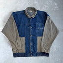 1980’s Quiksilver Patchwork Canvas x Denim Jacket [M]