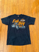 Y2K FAT BOY HARLEY DAVIDSON BIKER TEE - Size Medium - Gillette, Wyoming