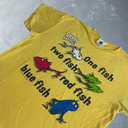 1990’s Dr Seuss One Fish Two Fish Tee [XL] - Yellow