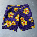 Y2K Floral Skull Billabong Board Shorts [36”] - Purple