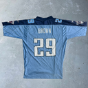 Y2K Titans Reebok Sports Jersey Brown #29 [L] - Blue x Navy
