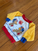 1980s Vintage Health-Tex football bears 4 Tone Crewneck - Size 12 Mos - Made in USA