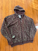 1990s Ride snowboards AOP zip up Hoodie - 100% cotton - Light weight-