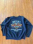 1995 Distressed faded Harley crewneck - Size XL boxy - can fit a large