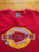 90s Faded Pro Player Kanas Chiefs Crewneck - Size Medium -